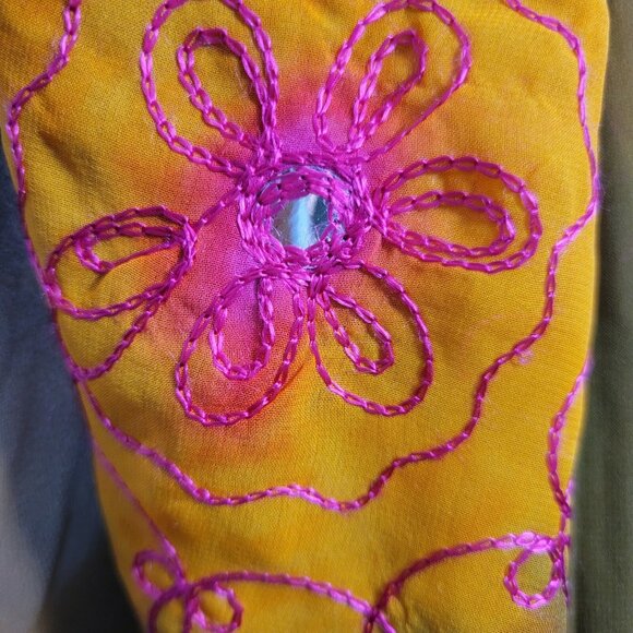 Coconuts Beach Wrap Shawl Sarong‎ Scarf Beach Micro Polyester Orange Red Yellow - Picture 2 of 6